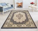 Carpetilla Designerteppich Asfahan Orientalisch Marineblau Modern Bild 1