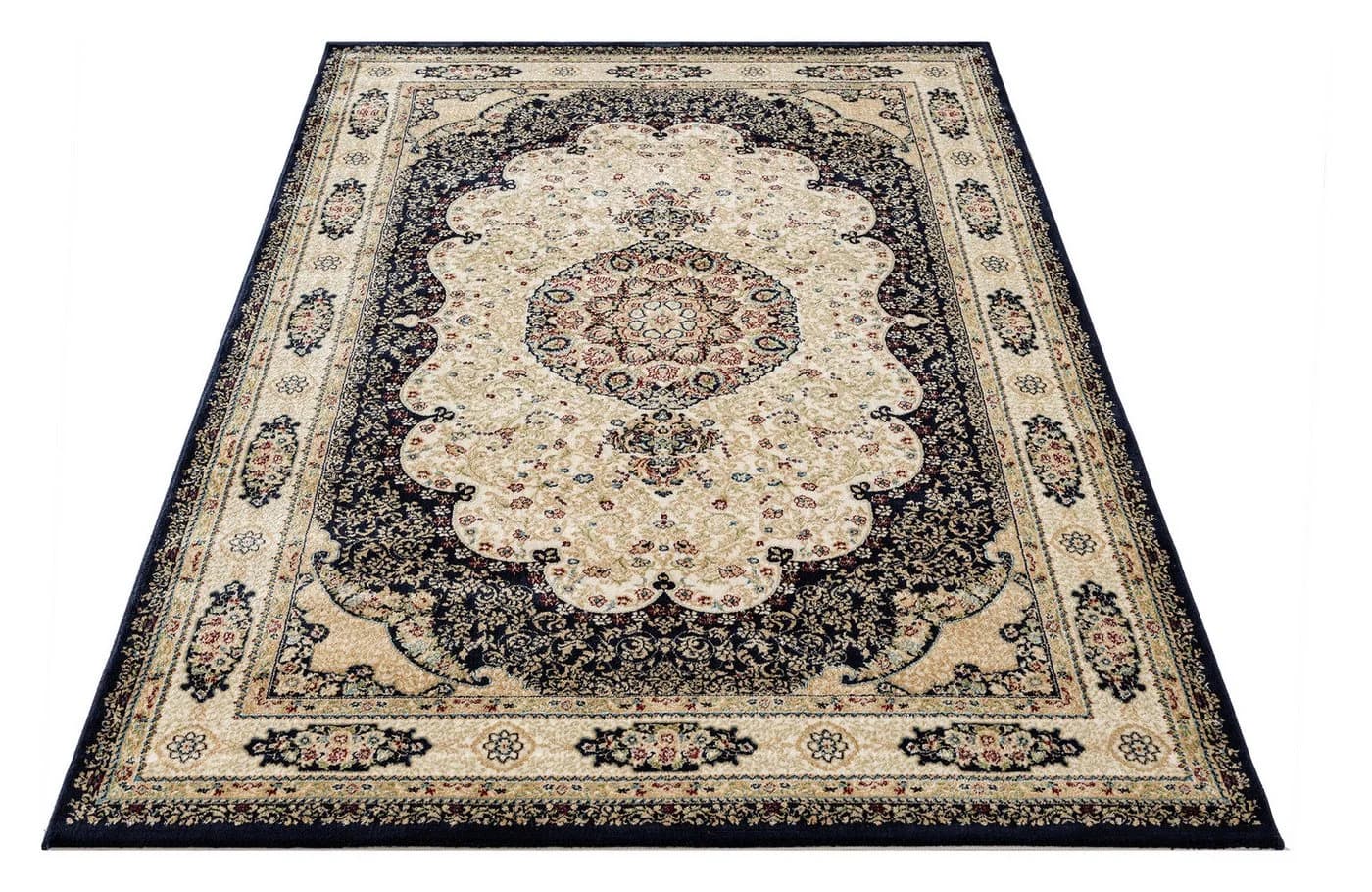 Carpetilla Designerteppich Asfahan Orientalisch Marineblau Modern - Bild 2