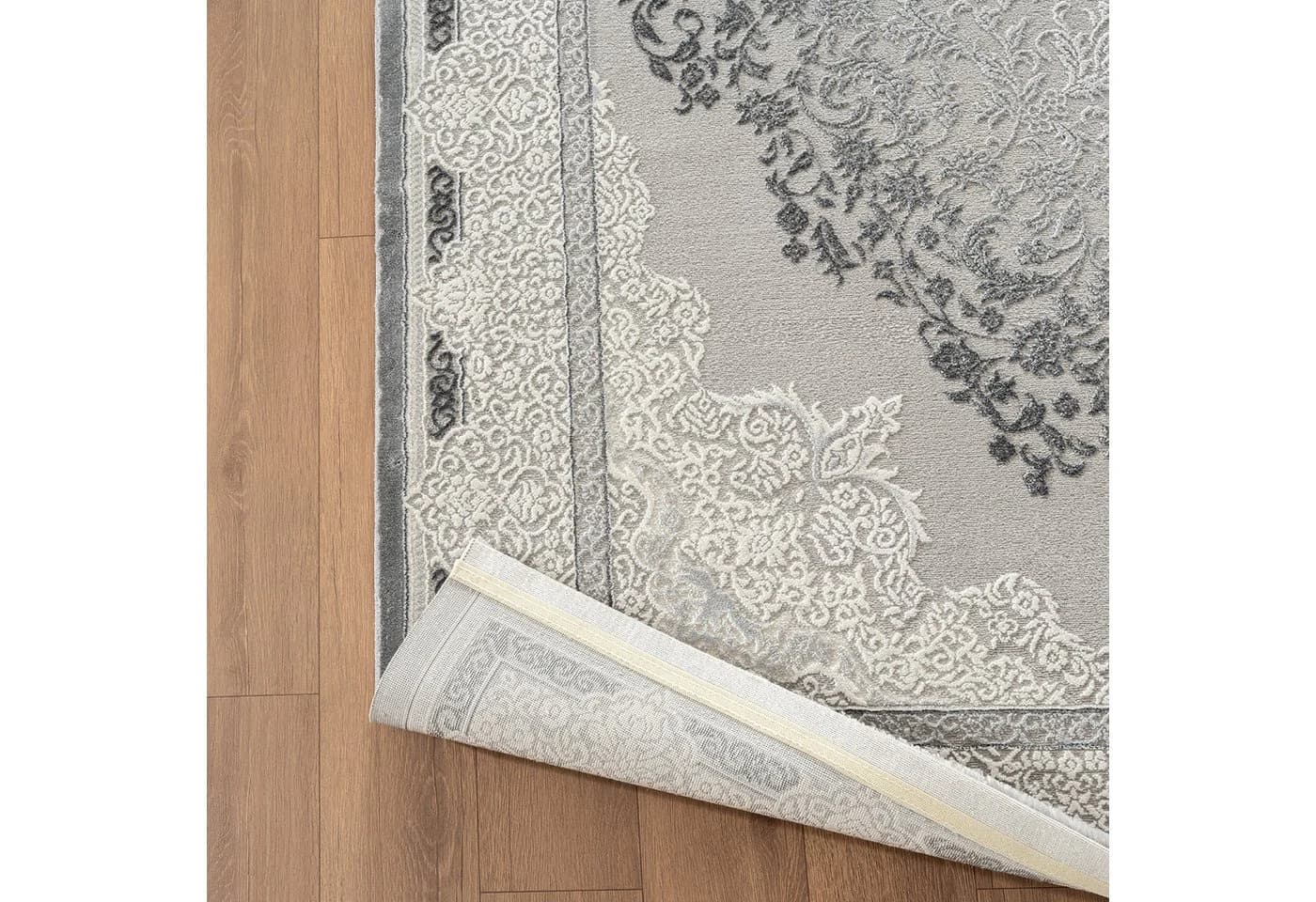 Carpetilla Designteppich Wohnzimmer Teppich Designer Teppich Orient Musterung Modern Grau - Bild 3