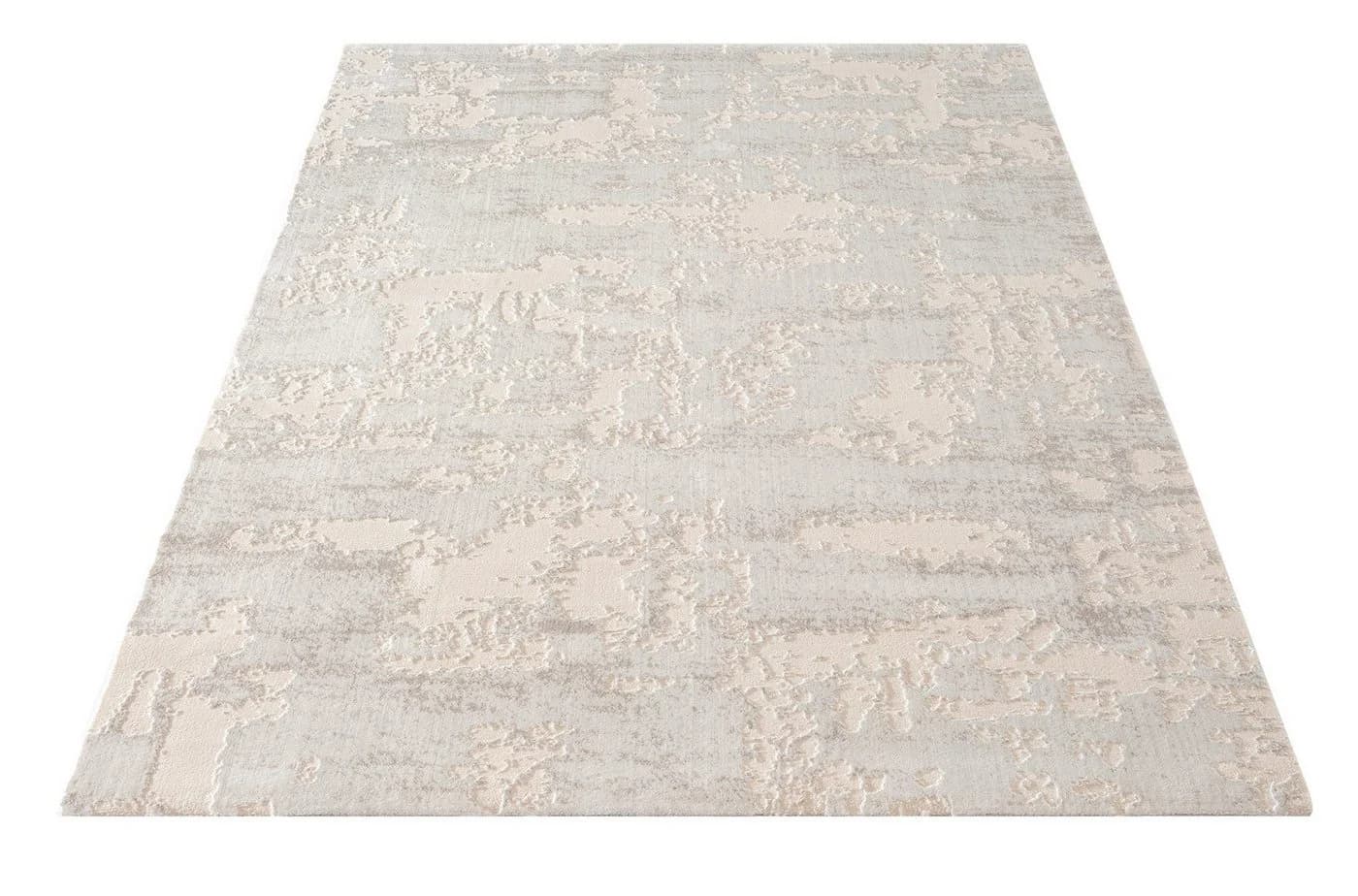 Carpetilla Designteppich Creme Kurzflor Modern Abstrakt
