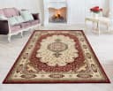 Carpetilla Designteppich Asfahan Orientalisch Burgunderrot Bild 1