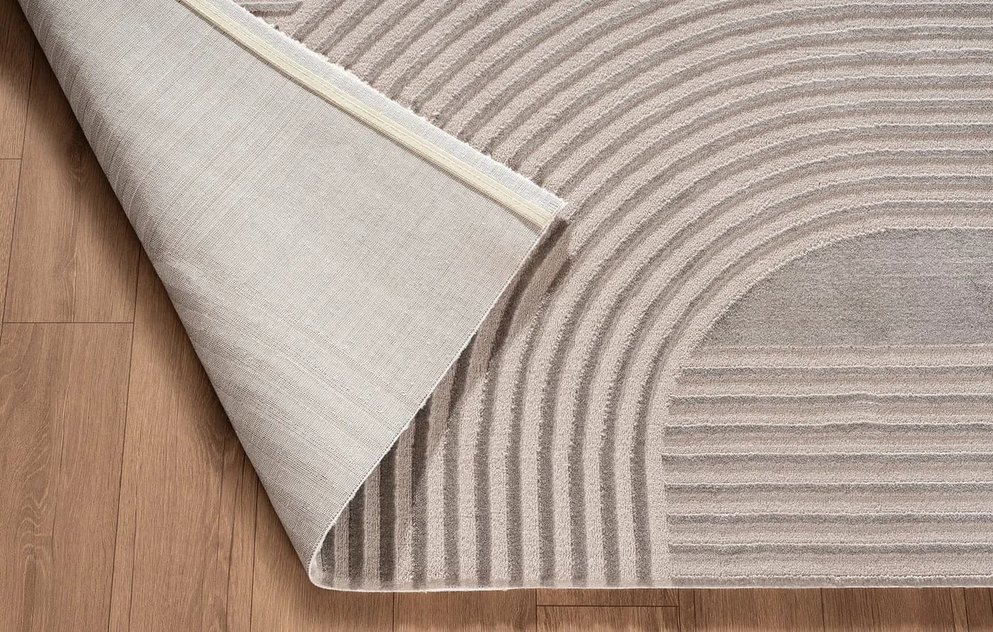 Carpetilla Designteppich Designer Wohnzimmer Teppich Abstrakte Musterung Modern Nerz-Nerz - Bild 4