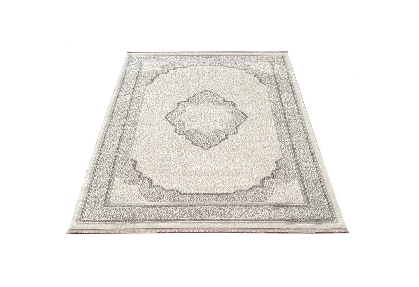 Carpetilla Designteppich Orientalisch Modern Grau/Cream - Bild 2