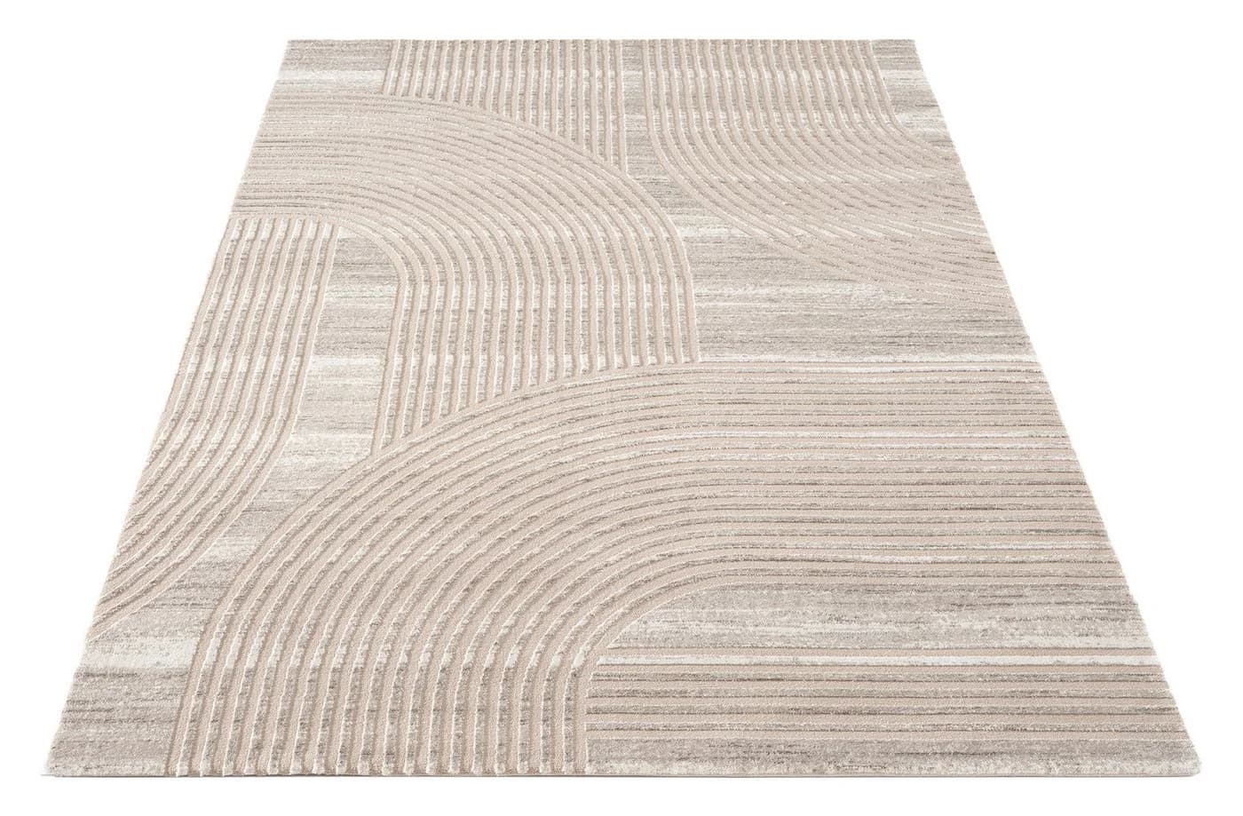 Carpetilla Designteppich Welle Cream-L.Nerz Polyester - Bild 2