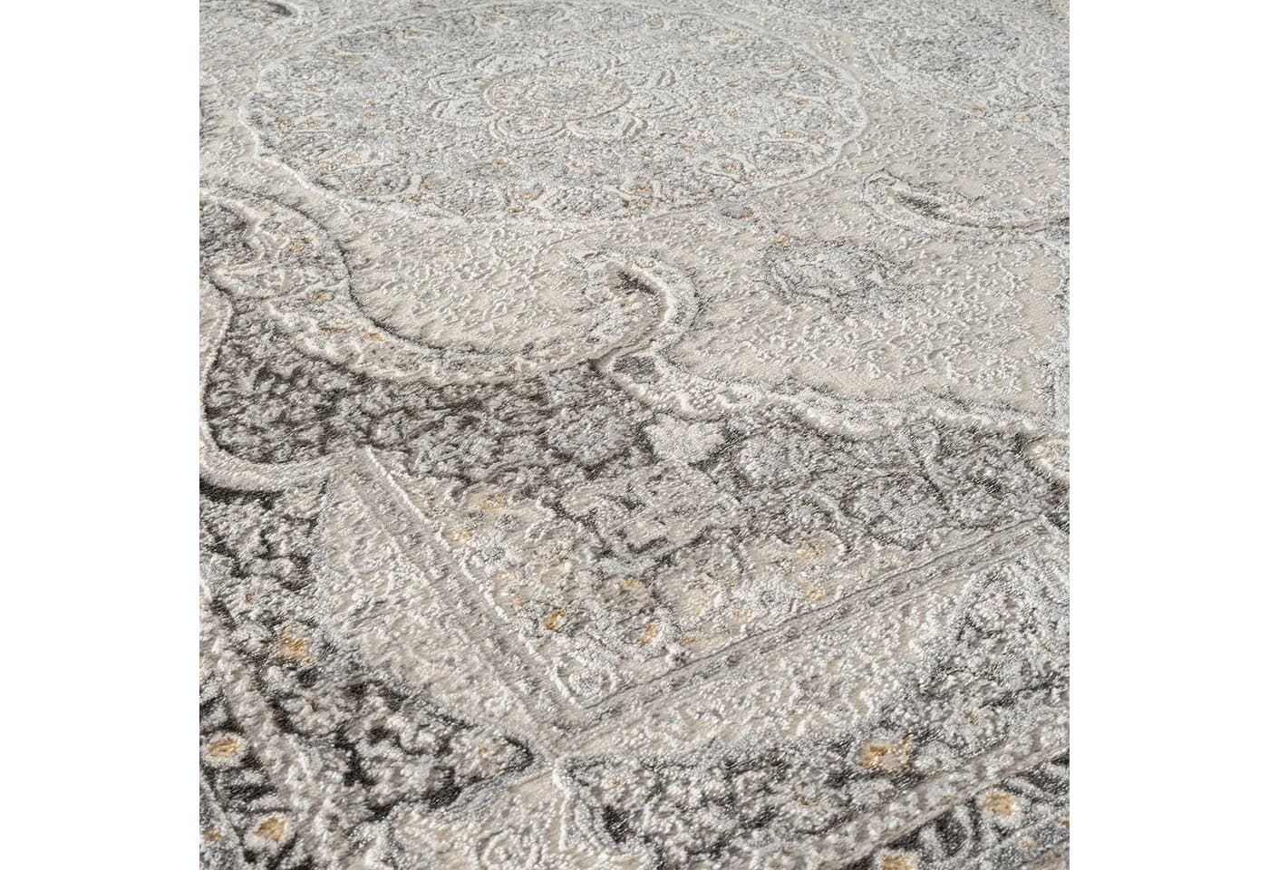Carpetilla Designteppich Orient Design Grau-Creme Rechteckig - Bild 5