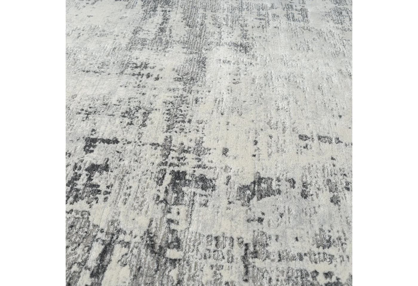 Carpetilla Designer Teppich Hochflor Wohnzimmer Abstrakt Grau-Cream - Bild 5
