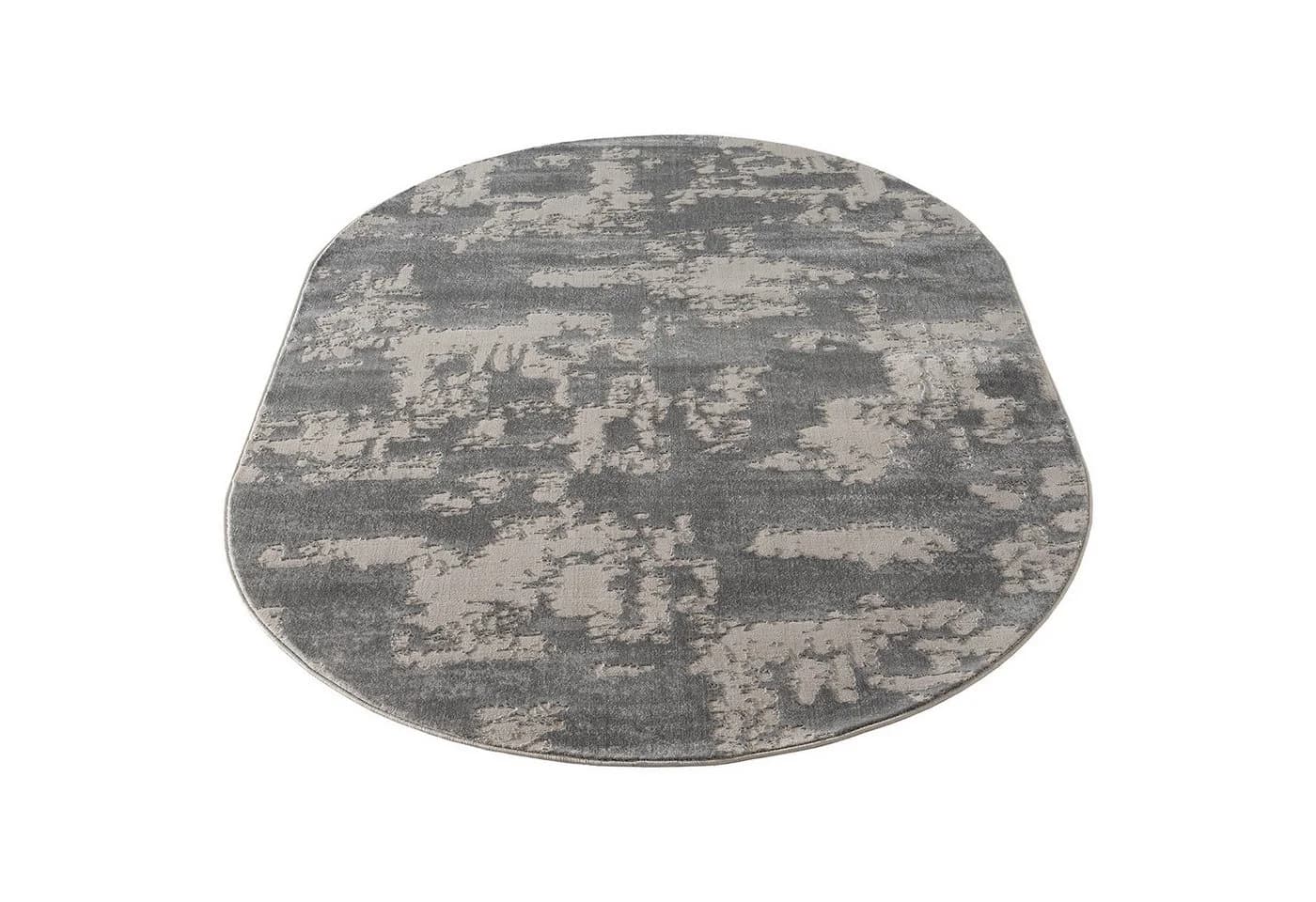 Carpetilla Designteppich Oval Grau Abstrakt - Bild 2