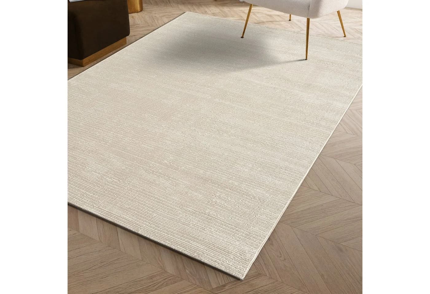 Carpetilla Teppich Marvin Beige Creme - Bild 5