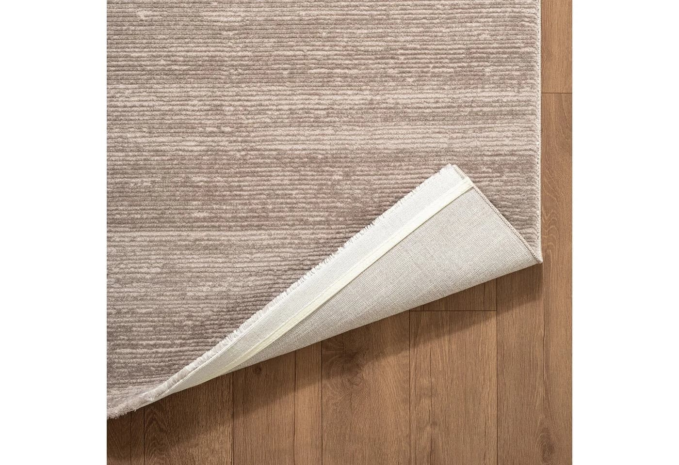 Carpetilla Teppich Marvin Taupe 3D-Effekt Boho Bordüre - Bild 4