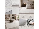 Carpetilla Teppich Rechteckig Creme 3D-Struktur Bild 1
