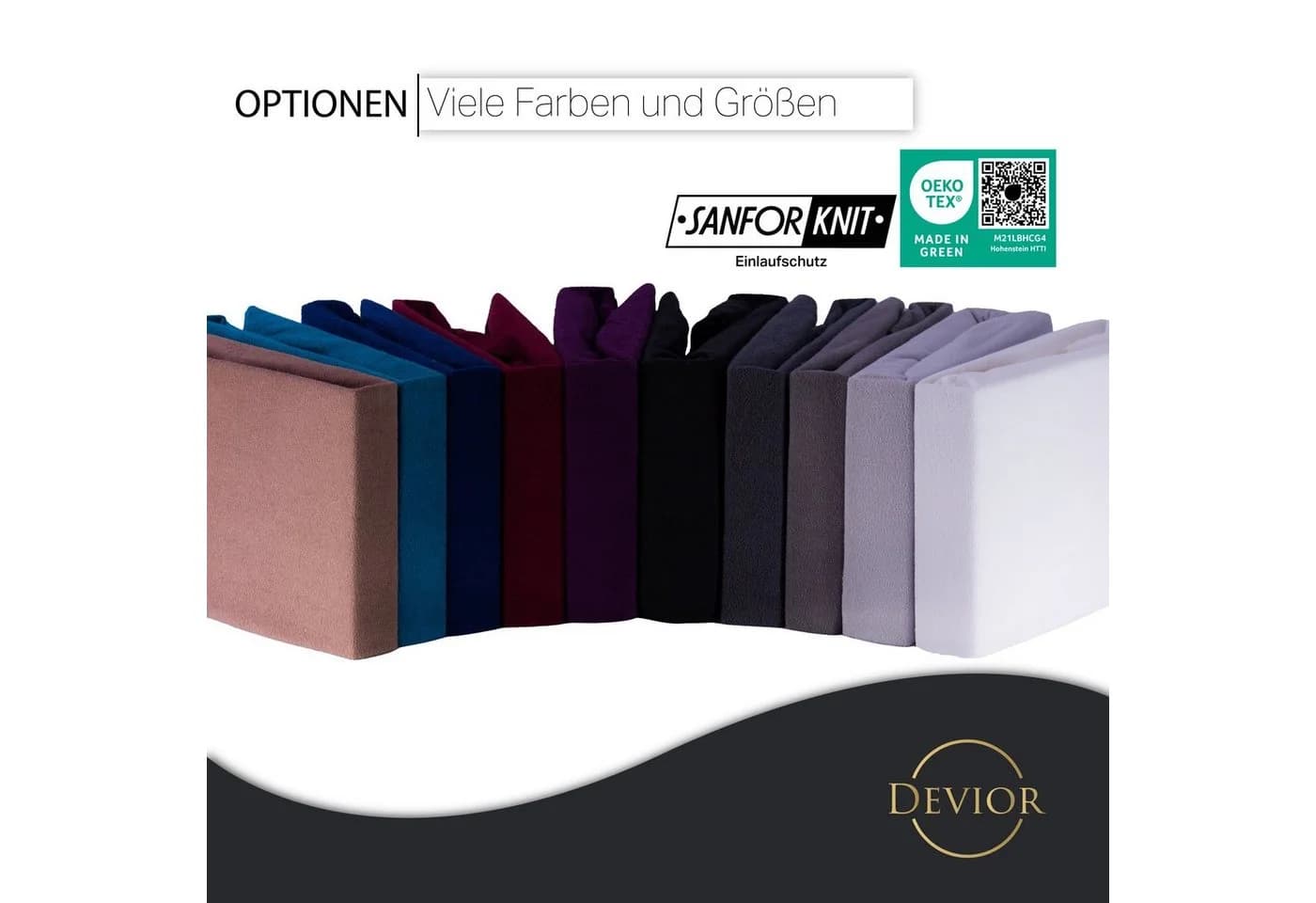 Devior Spannbettlaken Frottee Silber 160 g/m² Rundumgummizug - Bild 5