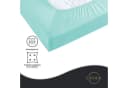 Devior Spannbettlaken Mikrofaser Blau Rundumgummizug Bild 1