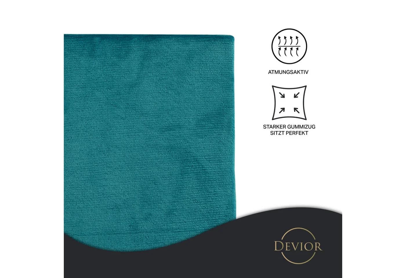 Devior Spannbettlaken Nicki-Plüsch Cashmere-Touch 90x200 cm