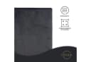 Devior Spannbettlaken Nicki-Plüsch Grau Cashmere-Touch 190g/m² Bild 1