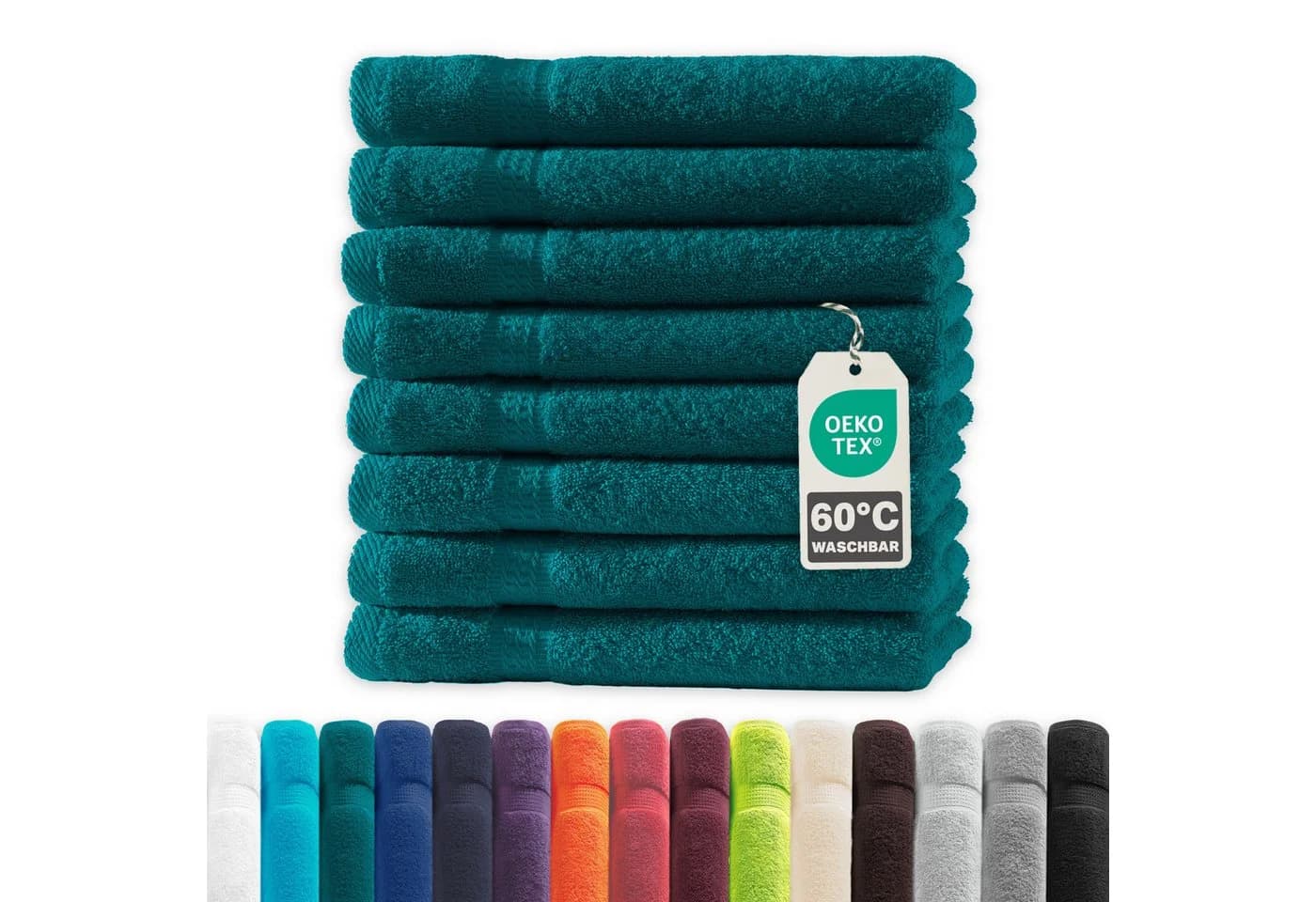 Devior Handtuch Set Frottierserie Elegance 8er Set 30x50 cm Baumwolle - Bild 2