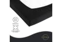 Devior Spannbettlaken 100% Baumwolle Jersey Schwarz Rundumgummizug Bild 3