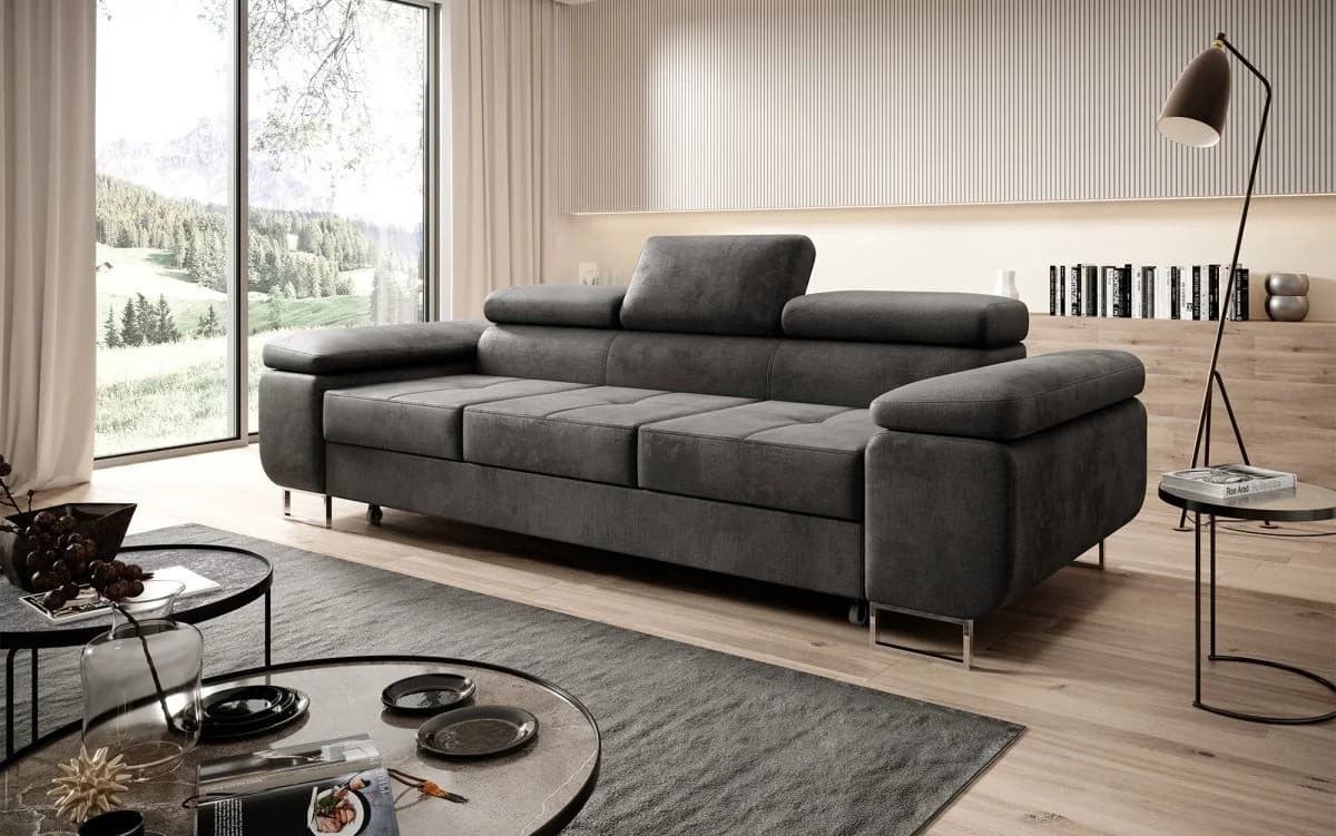 Luxusbetten24 Schlafsofa Designer Sofa Siera Samt