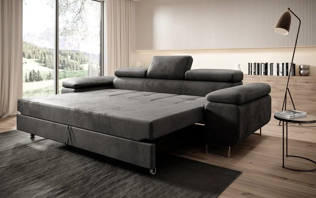 Luxusbetten24 Schlafsofa Designer Sofa Siera Samt - Bild 3