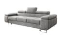 Luxusbetten24 Schlafsofa Siera Samt grau mit Schlaffunktion Bild 2