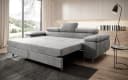 Luxusbetten24 Schlafsofa Siera Samt grau mit Schlaffunktion Bild 3