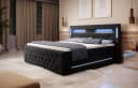 Luxusbetten24 Boxspringbett Moonlight Schwarz mit LED, USB & Stauraum Bild 3