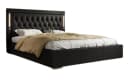 Luxusbetten24 Polsterbett Rio Schwarz mit RGB-Beleuchtung und USB-Anschluss Bild 2