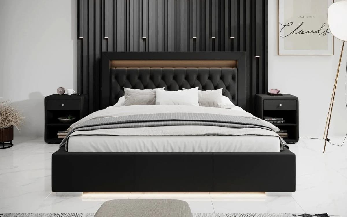 Luxusbetten24 Polsterbett Infinity mit RGB-Beleuchtung & USB-Anschluss - Bild 3