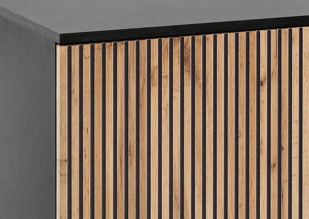 Luxusbetten24 Designer Kommode Nayra II Schwarz mit LED-Beleuchtung - Bild 4