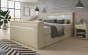 Luxusbetten24 Boxspringbett Rinori Beige mit TV Lift und Stauraum Bild 1