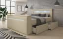 Luxusbetten24 Boxspringbett Rinori Beige mit TV Lift und Stauraum Bild 4
