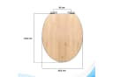 Bath4U WC-Sitz Bambus Soft-Close Absenkautomatik Bild 4