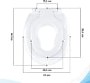 Bath4U WC-Sitz mit integriertem Kindersitz Absenkautomatik Weiß Bild 1