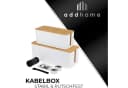 addhome Kabelbox 2er Set Weiß Bambus Bild 5