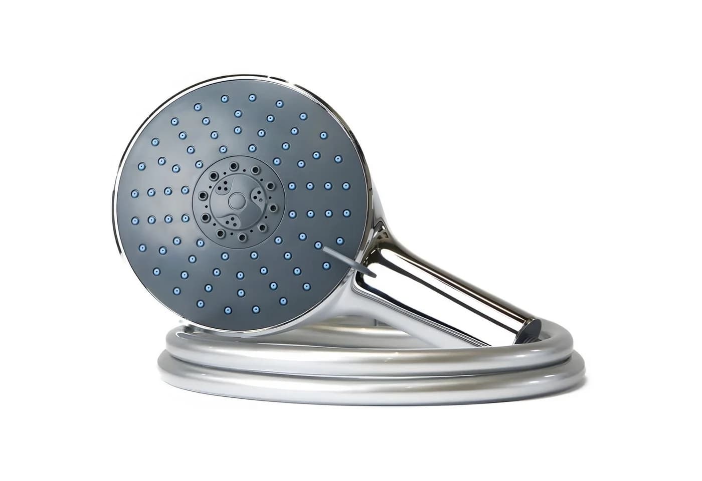 Bath4U Duschbrause Duschkopf 150mm 7 Strahlarten silber inkl. Schlauch - Bild 2