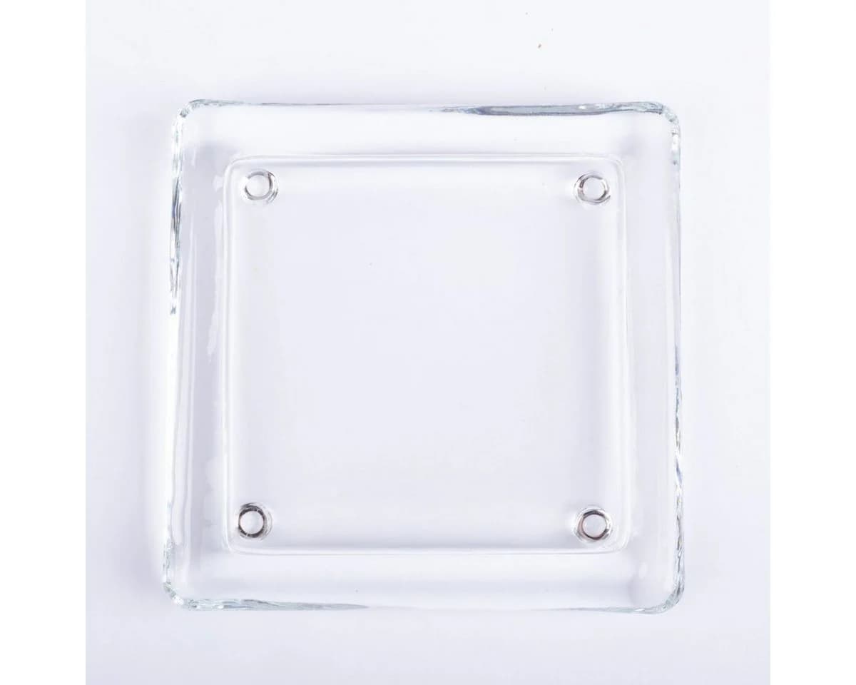 INNA-Glas Glasuntersetzer VINCENTIA Eckig Klar 13,6x13,6 cm - Bild 2