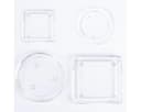 INNA-Glas Glasuntersetzer VINCENTIA Eckig Klar 13,6x13,6 cm Bild 4