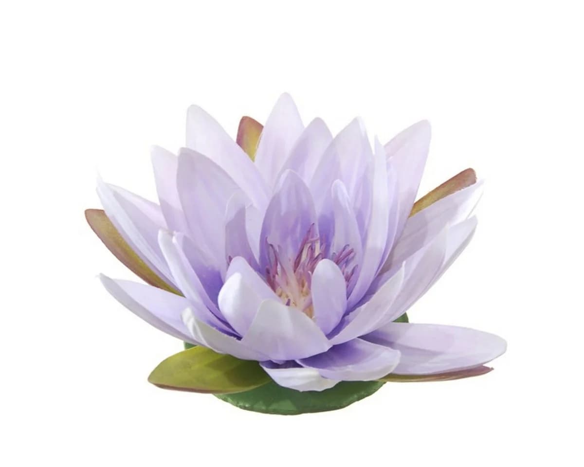 artplants Kunstblume Lotusblüte Lila Schwimmend