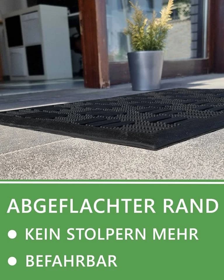 DILUMA Fußmatte Matador Robuste Outdoor Schmutzfangmatte Gummi - Bild 3