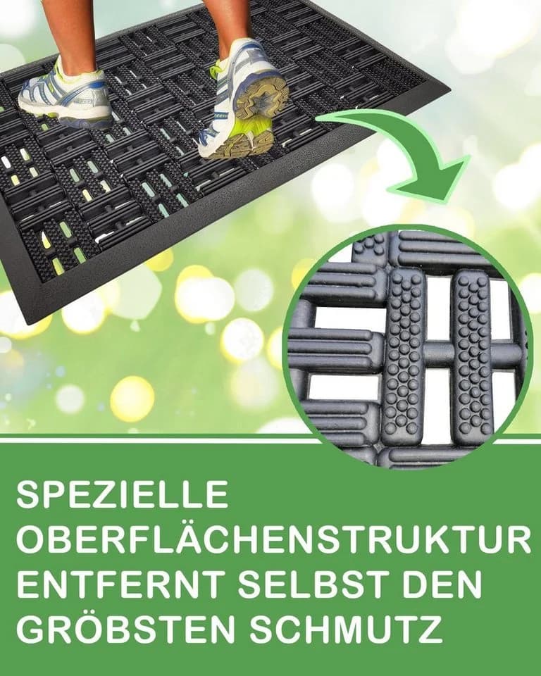 DILUMA Fußmatte Matador Robuste Outdoor Schmutzfangmatte Gummi - Bild 4