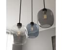 Liadomo Pendelleuchte Magellan Skandi-Look 3x Glas Rauchgrau/Blau/Transparent Bild 4