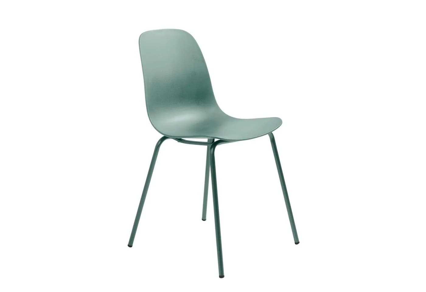 Trendstore Schalenstuhl Urix mit Kunststoffsitzschale 4-Fuß-Metallgestell Grün - Bild 2