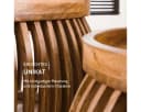 Liadomo Couchtisch Laos 2er-Set Mangoholz Massiv Runde Platte Holzstreben Bild 3