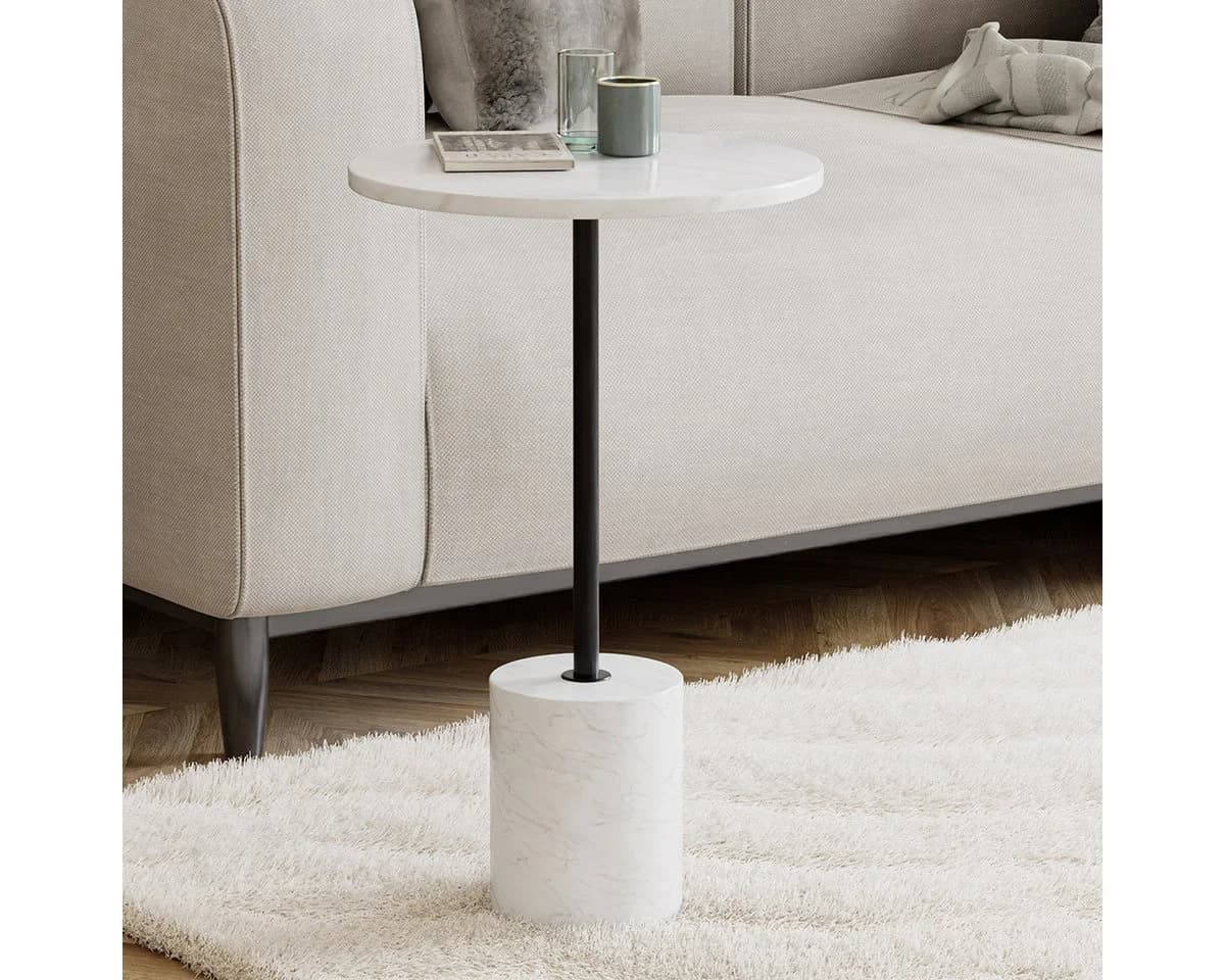 Liadomo Beistelltisch Goro Marmor Rund 36 cm - Bild 5