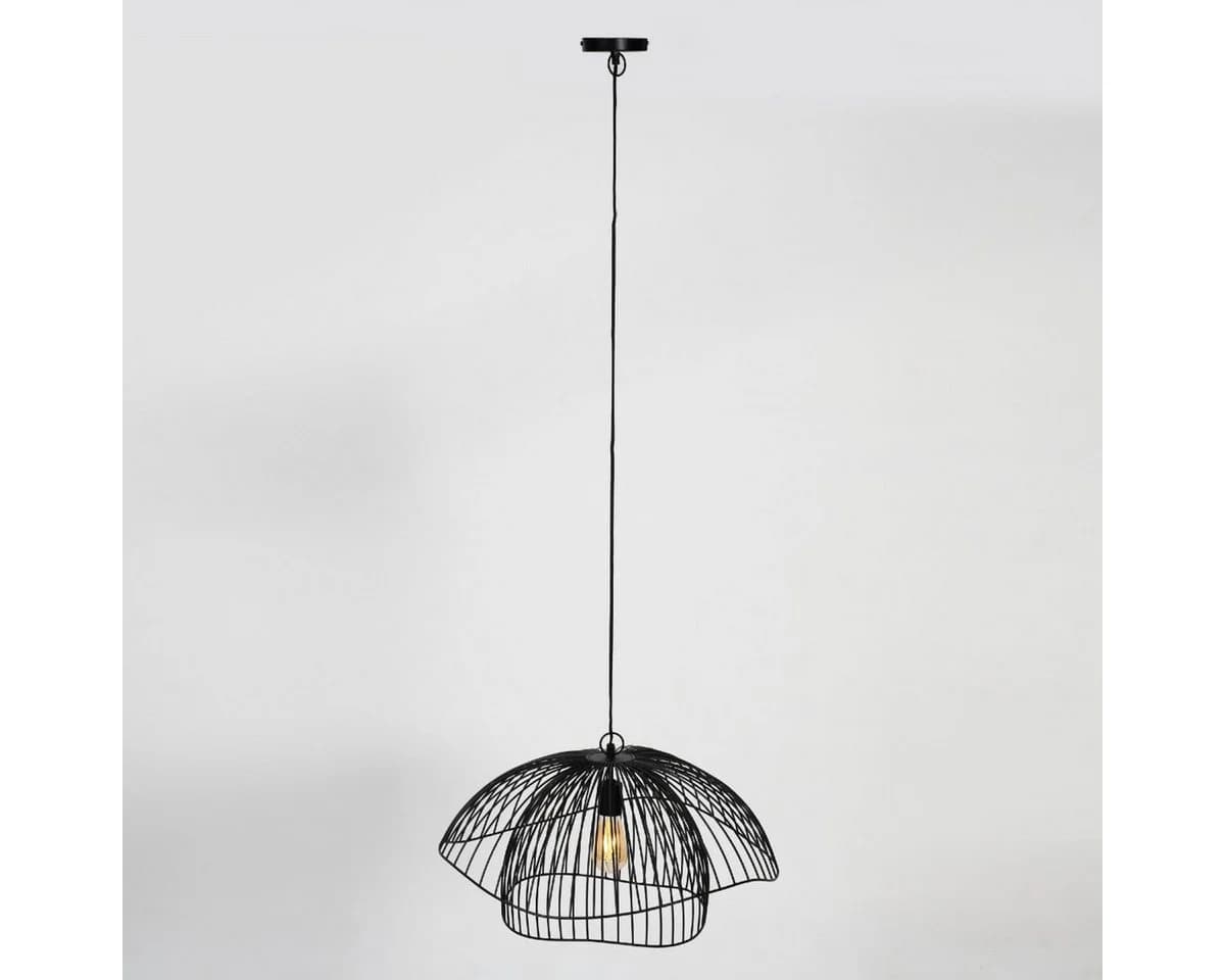 Liadomo Pendelleuchte Gavi Schwarz Industrial E27