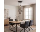 Liadomo Pendelleuchte Vetro 5-flammig Rauchglas Schwarz E27 LED Bild 3