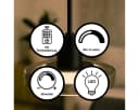 Liadomo LED Pendelleuchte Volos dimmbar Glas Schwarz Grau Bild 1