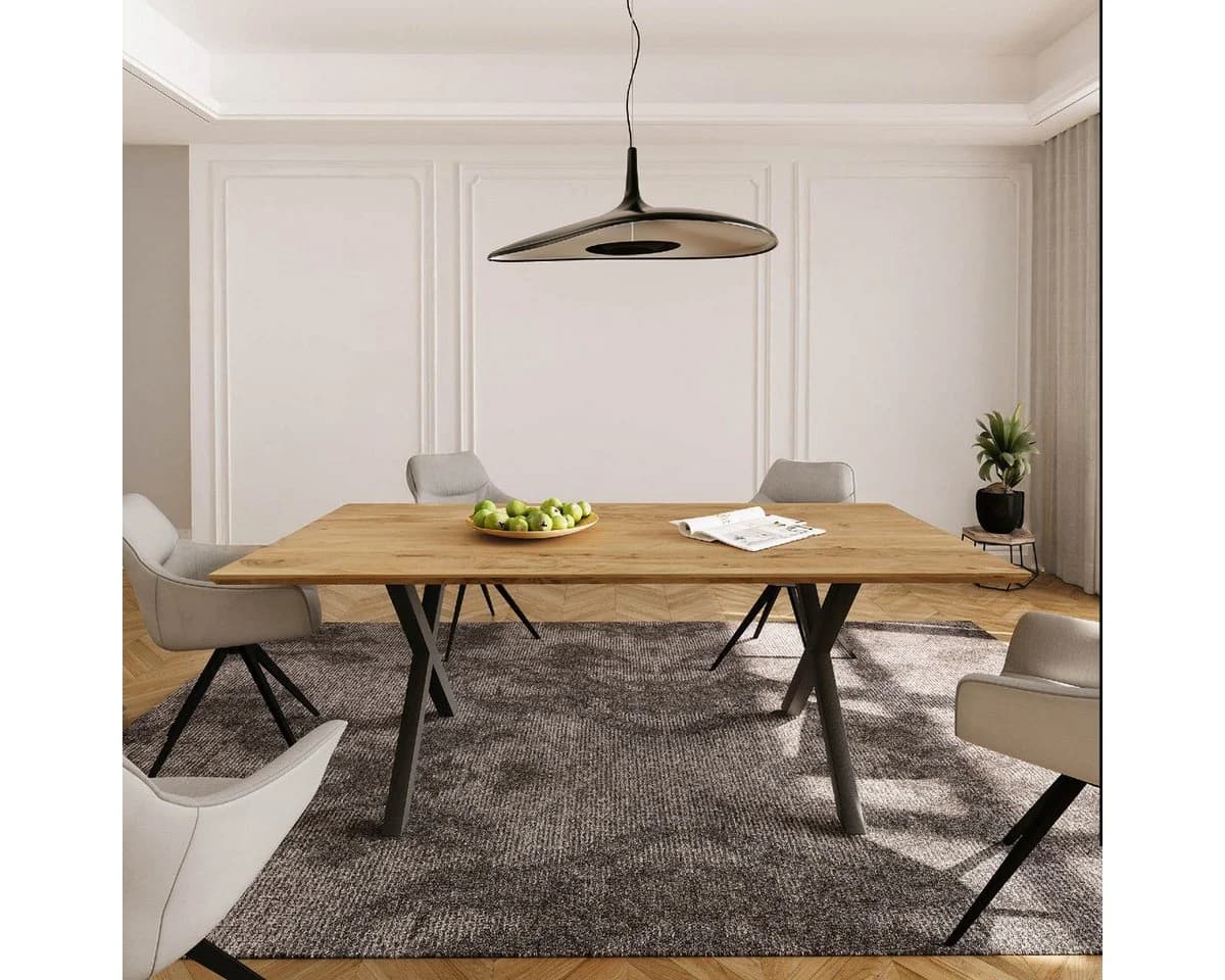 Liadomo Esstisch Luzern Akazienholz massiv Metallgestell - Bild 4