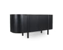 CASA DOMA Sideboard Tarifa Massivholz Mangoholz Schwarz 4 Türen Bild 2