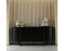 CASA DOMA Sideboard Tarifa Massivholz Mangoholz Schwarz 4 Türen Bild 3