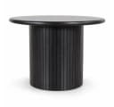 CASA DOMA Couchtisch Tarifa rund Schwarz Mangoholz massiv Bild 2